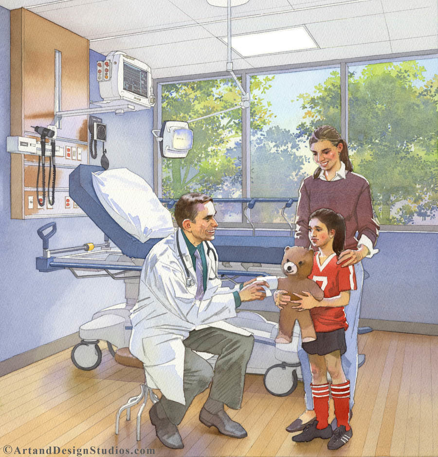 Illustration for a hospital